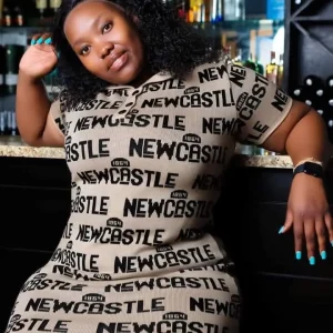 Biscuit and Black Ladies Knitted Golfer Dress